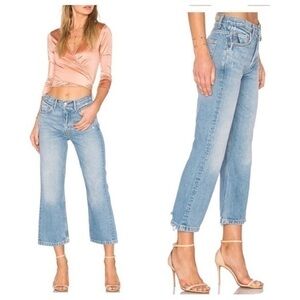 GRLFRND Linda Crop Jean American Woman Button Fly